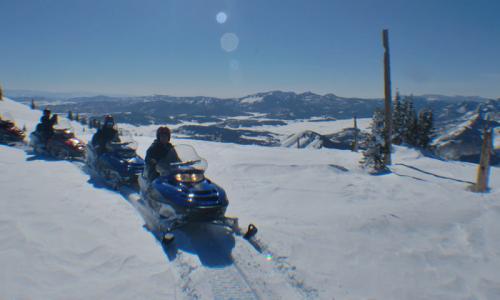 Snowmobiling in Steamboat Colorado