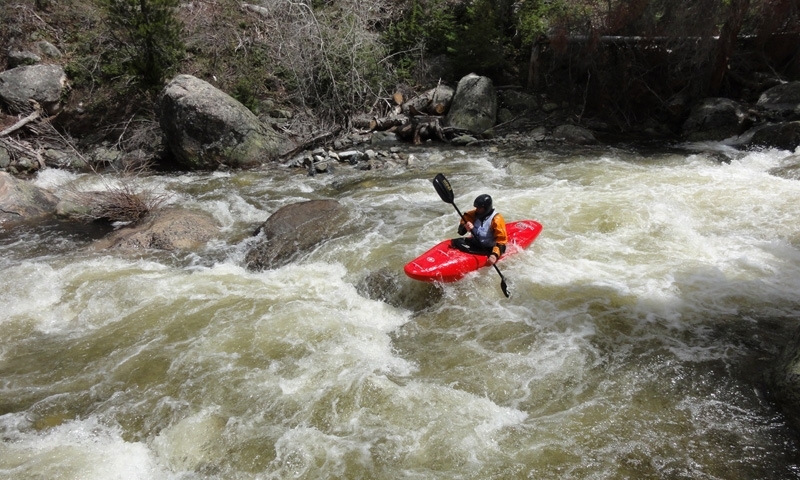 Whitewater Kayaking on Fish Creek in Steamboat Springs